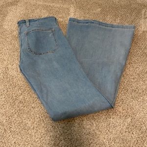 Free People wide leg denim. Barely worn! Size 26.